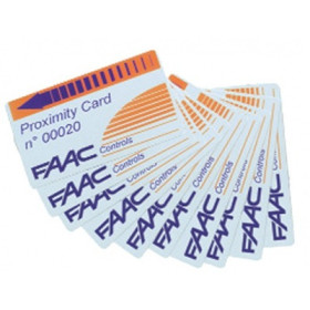 Faac Proximity numbered CARD with coded magnetic strip - DISCONTINUED Faac Proximity numbered CARD with coded magnetic strip - DISCONTINUED